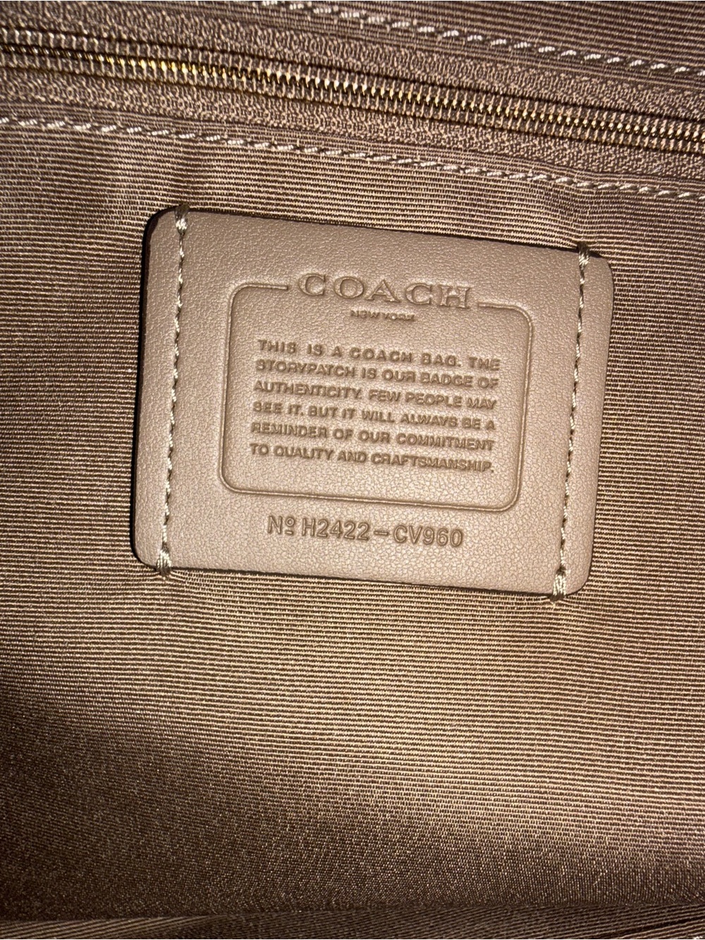 Coach Pebbled Leather Satchel in Taupe Brown - Picture 6 of 8